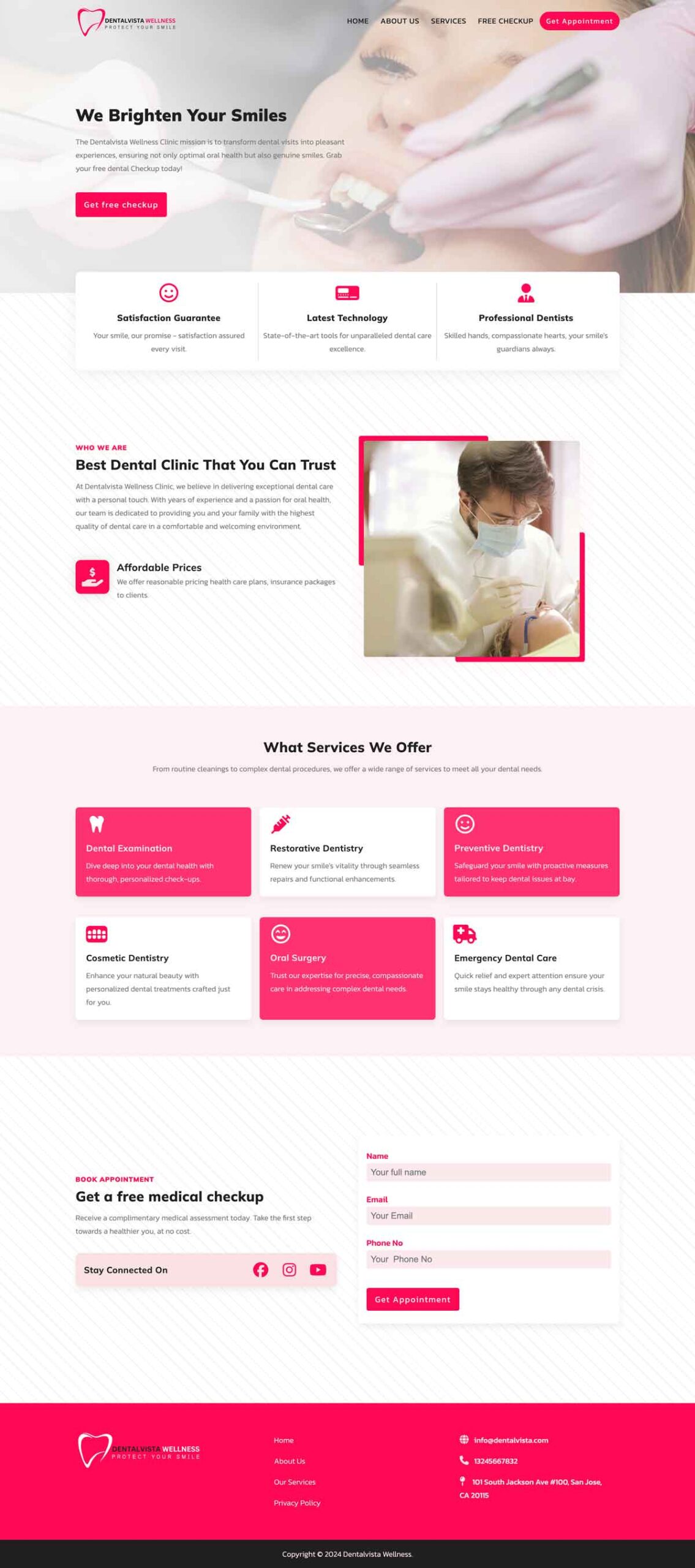 Dental Clinic Web Design